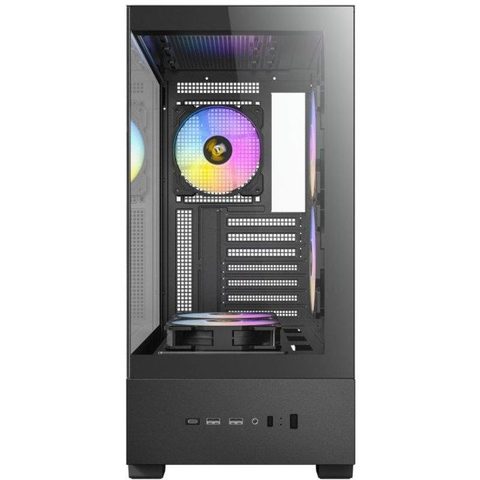 Antec Boîtier ATX CX705 aRGB vue panoramique 270° 5 ventilateurs PWM
