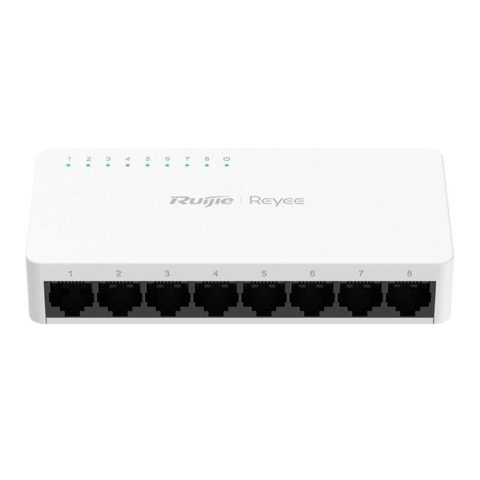 Ruijie Switch RG-ES08F 8x RJ45 10/100 Mbps Blanc Compact