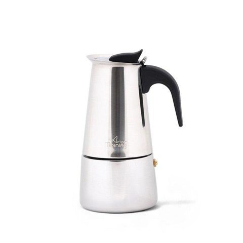 Any Morning Cafetière italienne Moka 200 ml inox induction 4 tasses sécurité