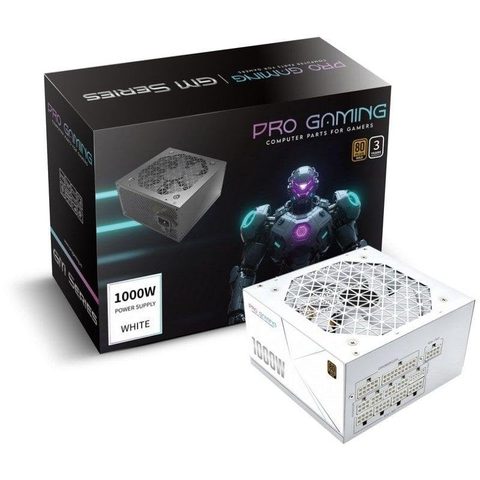 Progaming ATX Full Modulaire 1000W Certification 80 Plus Gold DC-DC PFC Actif I-STOP