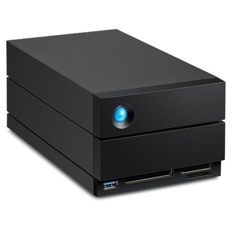 Lacie Disque Dur Externe 60TB Thunderbolt 3 USB-C 7200RPM 2big Dock v2 avec lecteur de cartes