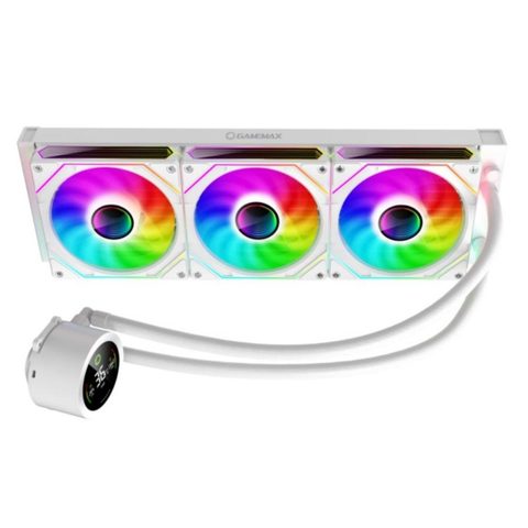 Gamemax liquide - IceBurg 360 - 360 x 120 x 30 mm - 3 x 120 mm - 2400 tr/min - 27 dB - ARGB