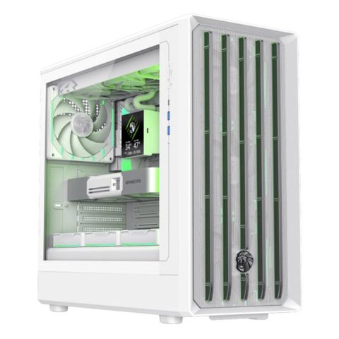 Gamemax Tour ATX CLAW 460 WH Mesh Verre Trempe RGB
