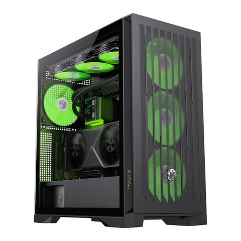 Gamemax Boitier Leader 2 BK Full Tower ATX Mesh Verre Trempé Gaming