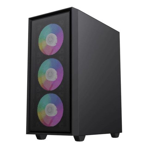 Gamemax Boitier Storm BK Midi Tower ITX micro ATX Verre Trempe RGB