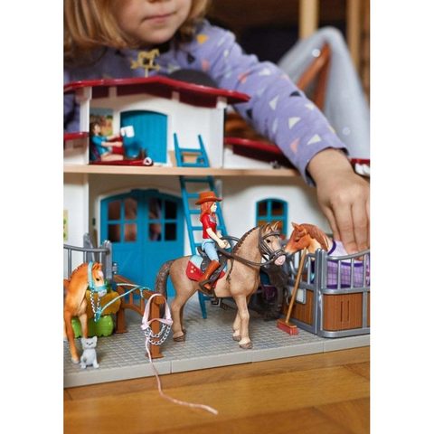 Schleich Set de jouet HORSE CLUB 42567 Grange Chevaux