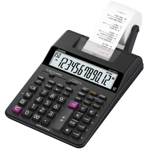 Casio Calculatrice HR-150RCE 12 chiffres Impression AC Batterie