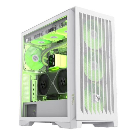 Gamemax Boitier Leader 2 WH Full Tower ATX RGB Verre Trempe