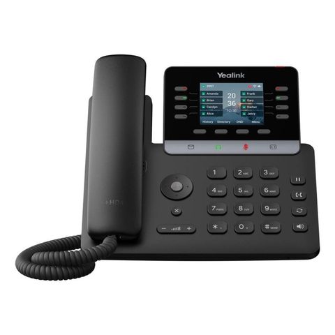 Yealink Téléphone IP T73U Écran Couleur 2.8 pouces 12 SIP USB Noir