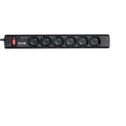 Eaton Multiprise PS6TD 6 prises Type F avec protection et interrupteur