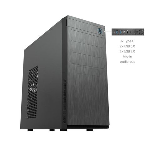 Chieftec Carcasse PC HC-10B-OP Mini Tower ATX micro ATX Mini-ITX