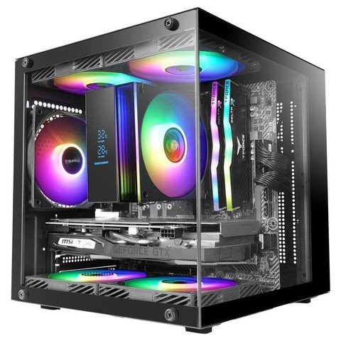 Mars Gaming Mc-cube MicroATX Cristal Templé ARGB