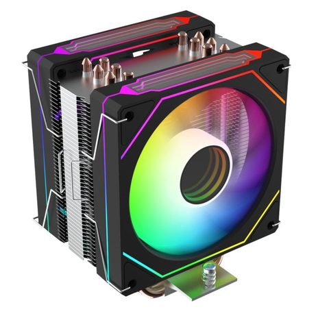 Progaming Ventirad CPU TwinStorm X6 6 Caloducs Ø6mm Ventilateur 120mm ARGB PWM TDP 395W Compatible Intel AMD