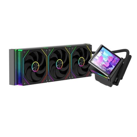 Progaming AIO GlacierView 360 Écran LCD 4.0 Customisable Radiateur 360mm 3 Ventilateurs ARGB TDP 400W