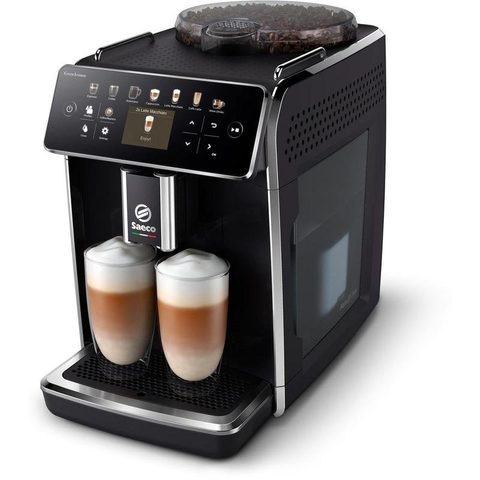 Saeco Philips GranAroma Machine à espresso automatique 14 réglages de café 4 profils écran TFT noir (SM6580/00)