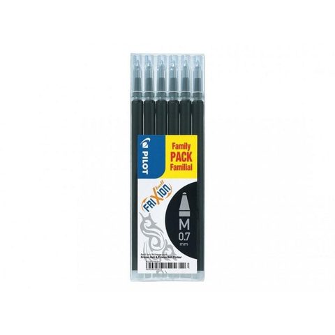 Pilot Pack de 6 recharges Frixion Pointe moyenne