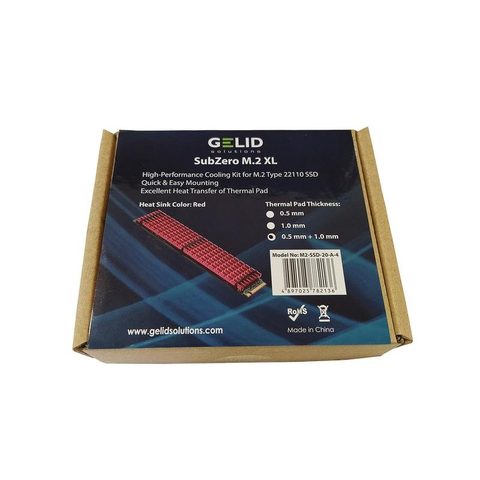Gelid Refroidissement SubZero 100 mm dissipateur thermique M.2 22110