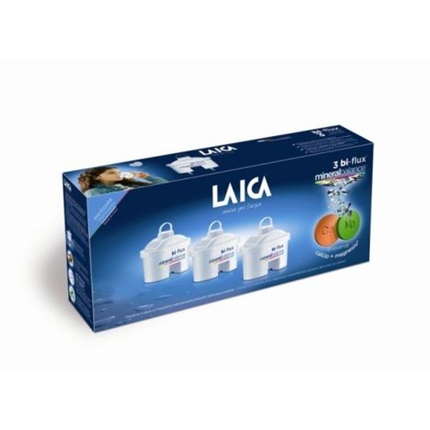 Laica Filtre à eau LC2107 Mineral Balance 3 filtres Bi-flux