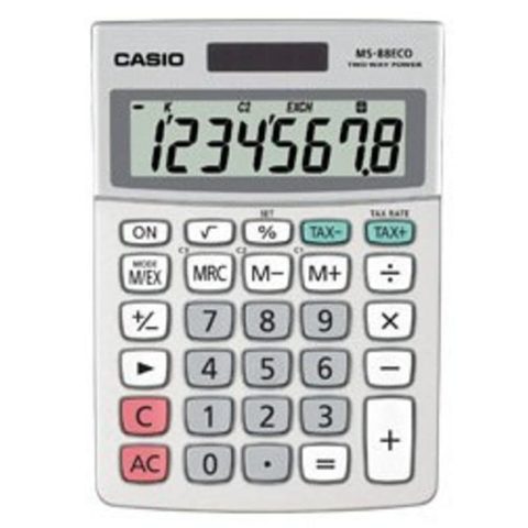 Casio Calculatrice de bureau MS-88ECO 8 chiffres