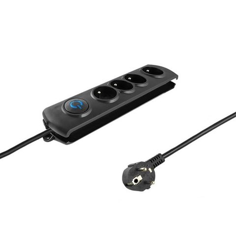 Qoltec Multiprise 50104 4 prises avec protection et interrupteur