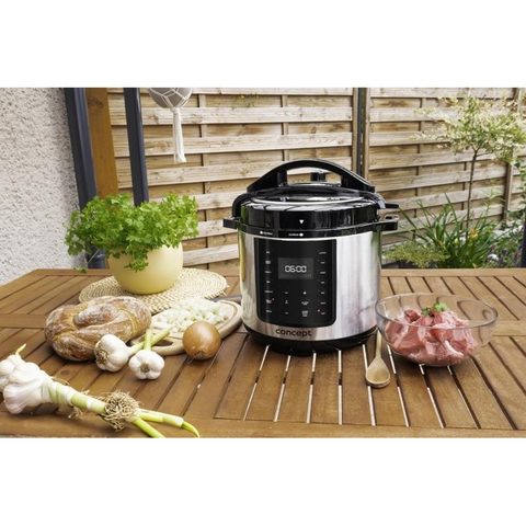 Concept Olla Multi-cocción CK8001 5,6 L 1000 W Noir Acier Inoxydable