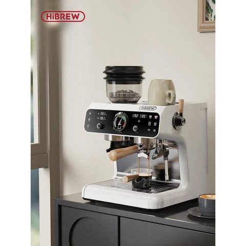 Hibrew Cafetière expresso semi-automatique H7B 2,8 L 20 Bars avec moulin intégré