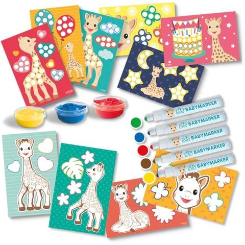SES Creative Kit coloriage et peinture Sophie la Girafe - Pour enfant de 12 mois