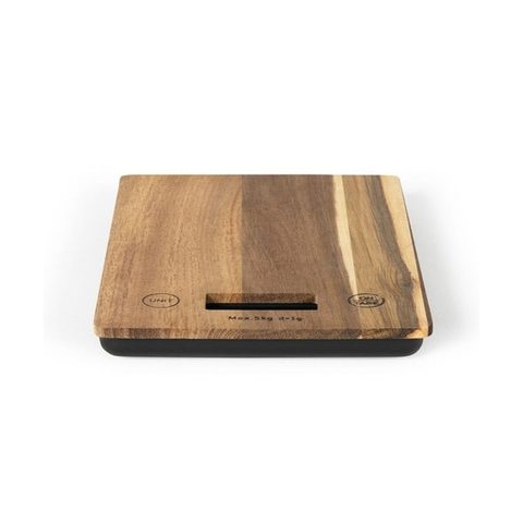 Livoo Balance de cuisine DOM492 bois d'acacia 5 kg précision 1 g LCD