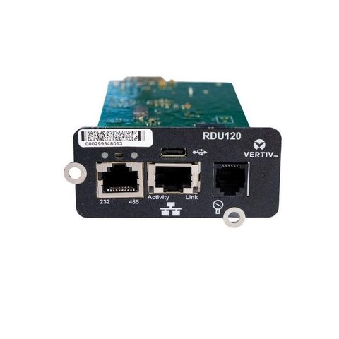 Vertiv Carte Réseau Liebert IntelliSlot RDU120 Ethernet 1000 Mbit/s USB