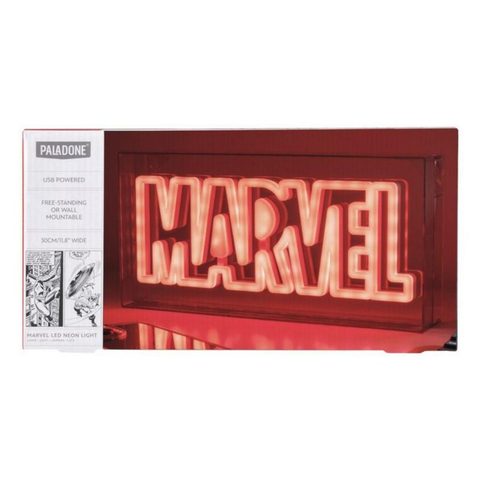 Paladone Letrero Luminoso Marvel Logo LED USB 300 mm