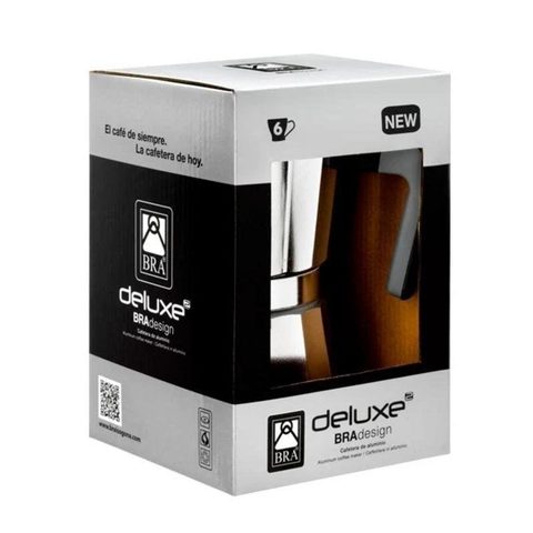 Bra Cafetière italienne Cafetière de Luxe 2 6 tasses aluminium