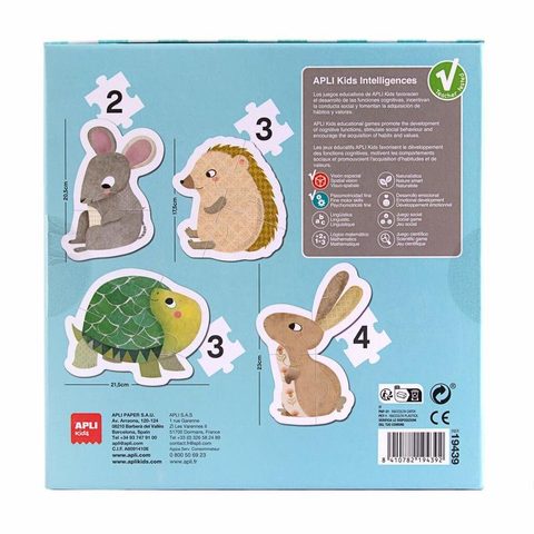 Apli Kids 19439 Puzzle Jeu De Puzzle 12 Pièce(s) Animaux