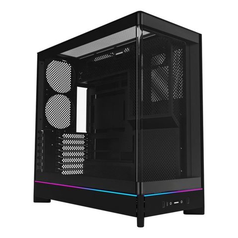 Montech HS02 - ATX Mid-Tower - Verre incurvé - Ventilation efficace - Design réversible