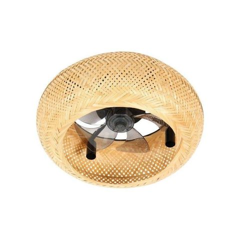 Farelek Ventilateur de plafond silencieux avec éclairage E27 Ø.50 cm Canissea
