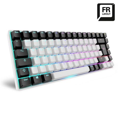 Sharkoon Clavier SKILLER SGK50 S3 mécanique gaming switches Gateron Yellow AZERTY RGB