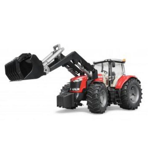 Bruder Véhicule de jouet Massey Ferguson 7624 avec chargeur frontal 1:16