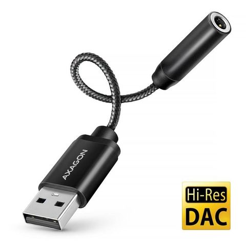 Axagon Adaptateur audio USB ADA-HA 2.0 canaux 32 bit Dolby Atmos