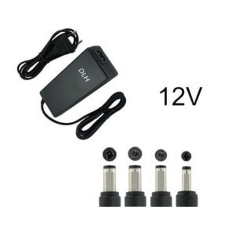 Dlh Source d'alimentation DY-AI755 36W 12V avec 4 connecteurs et câble AC