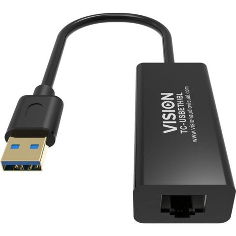 Vision Carte Réseau TC-USBETH/BL USB Ethernet 10/100 Mbps