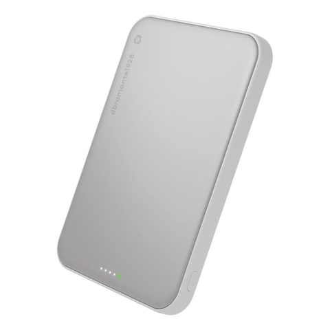 Dbramante1928 Batterie externe CP05ACWH7273 5000 mAh Cargateur sans fil 25 W Aluminium