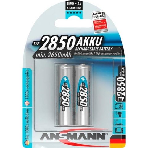 Ansmann Pile rechargeable AA NiMH 2850 mAh 2 unités