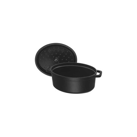 Zwilling Cocotte Staub Ovale 33 cm 6,7 L Noir Émail Induction Four