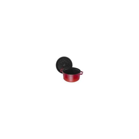 Staub Cocotte ronde en fonte émaillée 28 cm rouge cerise 6,7 L