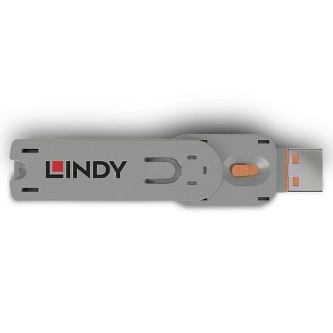 Lindy Clef de blocage de port USB type A 40623 Orange