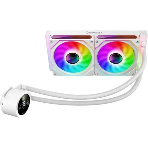 Gamemax Refrigeration Liquide IceBurg 240 Digital WH 275mm 2 Ventilateurs ARGB