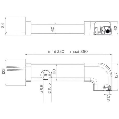 SFA Pompe de relevage de condensats - Sanicondens Clim Pack S - Goulotte blanche - Kit installation complet - 21 dBA