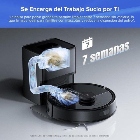 Roborock Aspirateur Robot Q7 Bf+ 8000 Pa Avec Station De Vidage Automatique