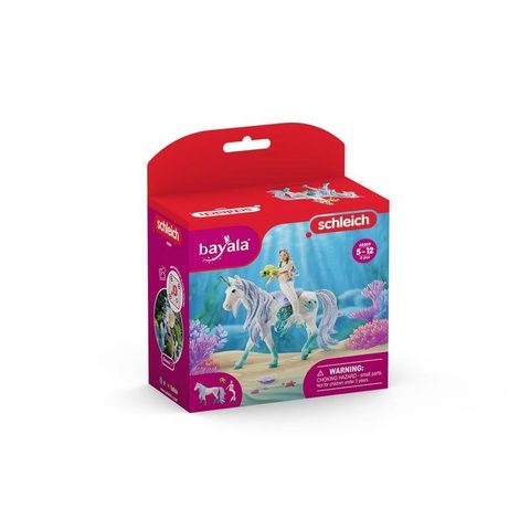 Schleich Sirene Sur Licorne De Mer, Figurine Fantastique, Pour Enfants Des 5 Ans, 15,5 X 8,2 X 18 Cm - 42509 Bayala