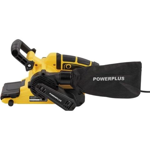 PowerPlus Ponceuse a bande - POWX0461 - 900 W - Large bande abrasive - Inclus: mallette de rangement et 3 accessoires