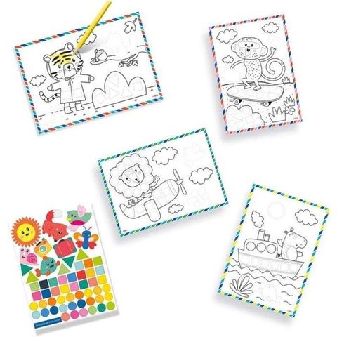SES Creative Kit Sac de Voyage Créatif 20 Pièces - Activités Coloriage